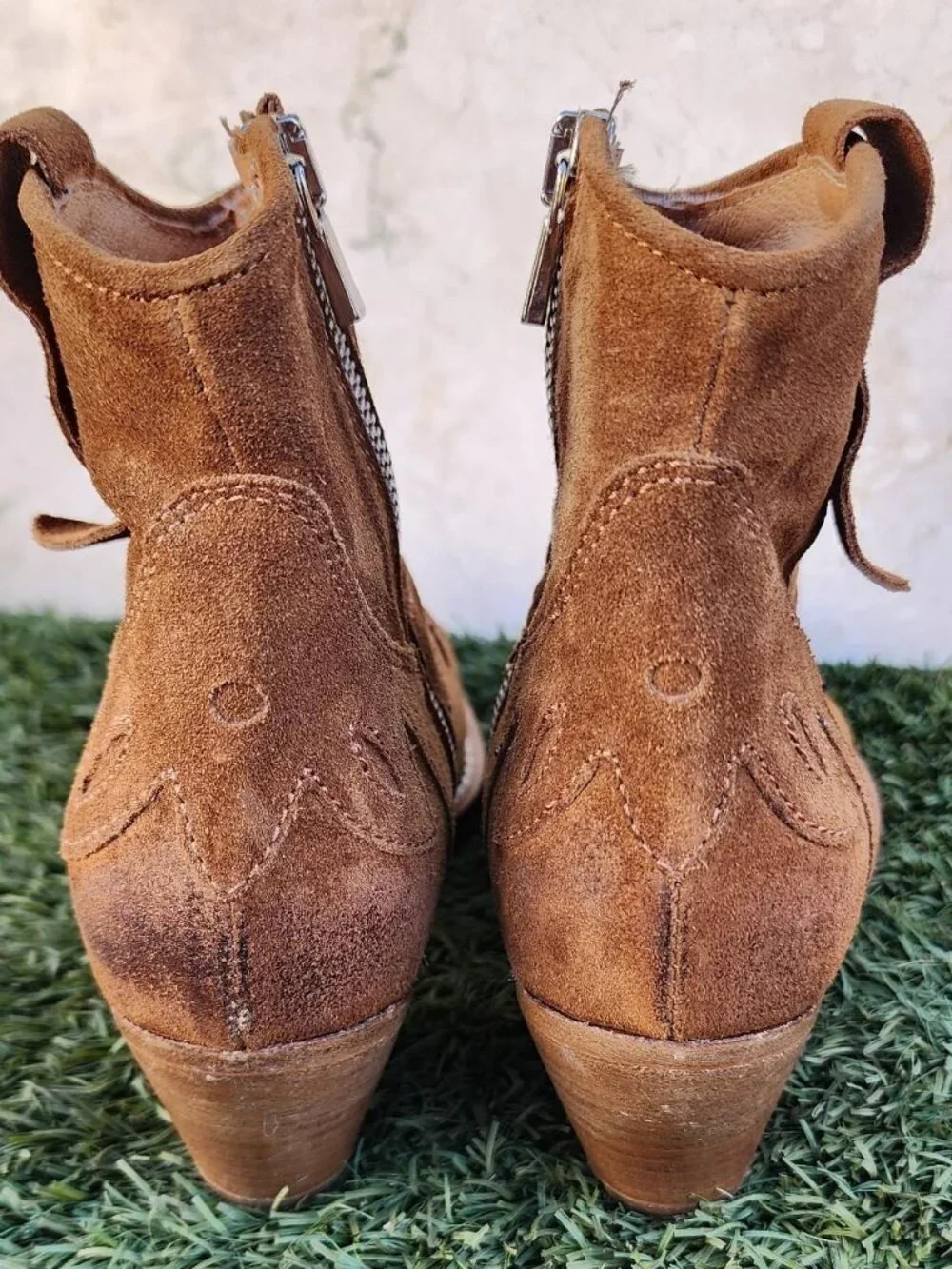 Women's Brown and Tan Boots - Picture 3 of 8